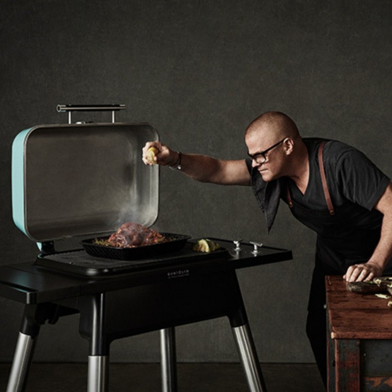 Barbecue a Gas FORCE™ di Everdure by Heston Blumenthal a 2 bruciatori con ruote