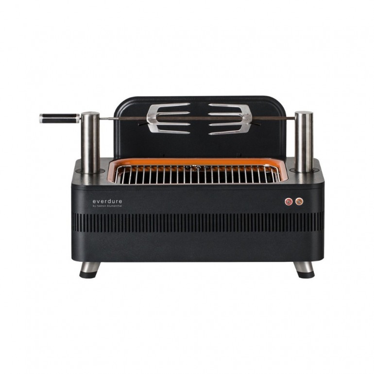 Barbecue a carbonella FUSION™ di Everdure by Heston Blumenthal con girarrosto e accensione carbone automatica