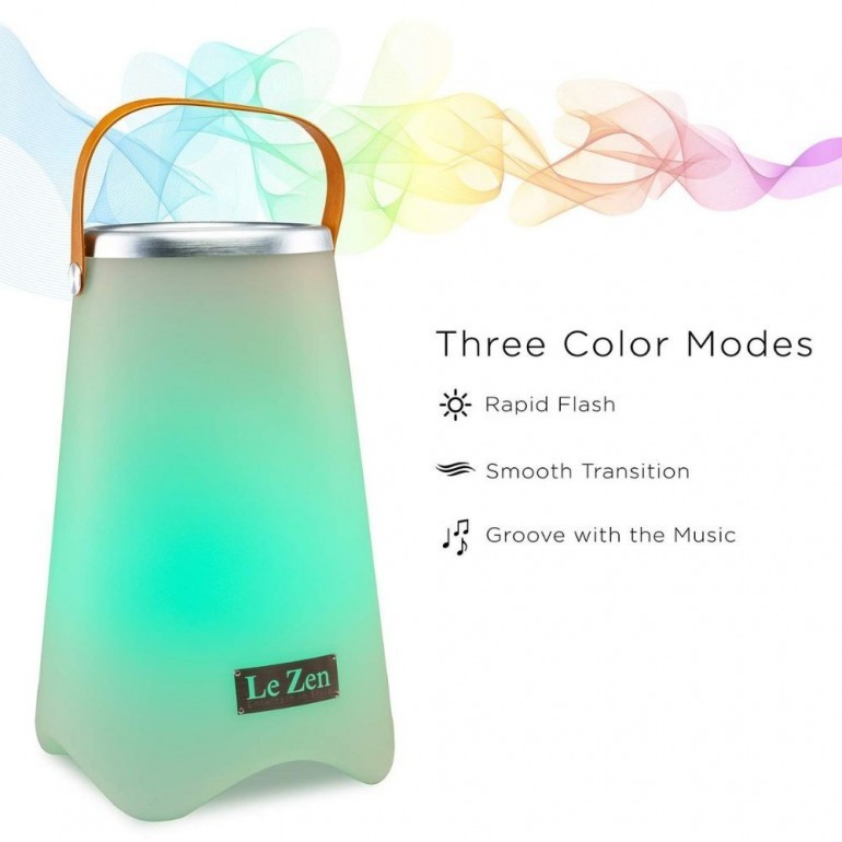 Speaker Le Zen cassa luminosa con 7 colori e collegamento bluetooth con contenitore del ghiaccio incluso