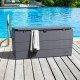 Baule in PVC Duramax 116,5 x 45 x 56 cm, colore Grigio, 270 litri