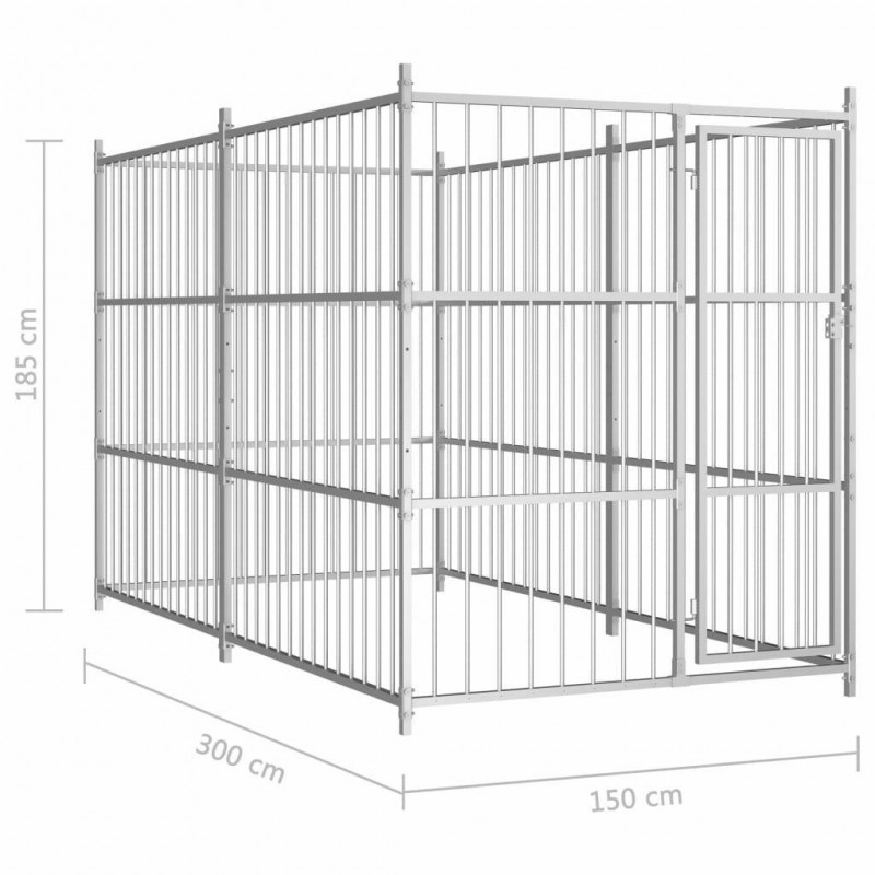 Grande recinzione per cani recinto box in acciaio da esterno