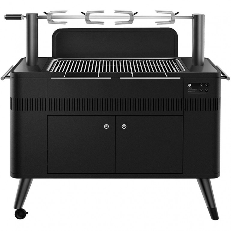 Barbecue HUB II™ Griglia a Carbone di Everdure by Heston Blumenthal con Sistema di Girarrosto e Accensione del Carbone