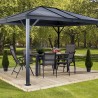 Gazebo in alluminio ed acciaio Ventura 10"x10" 296x296x260 cm by Ezooza