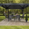 Gazebo in alluminio ed acciaio Ventura 10"x10" 296x296x260 cm by Ezooza