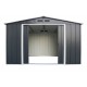 Casetta in metallo grigio 10 x 8 Duramax by Ezooza 2422 x 3221x 1961 mm: soluzione robusta e spaziosa