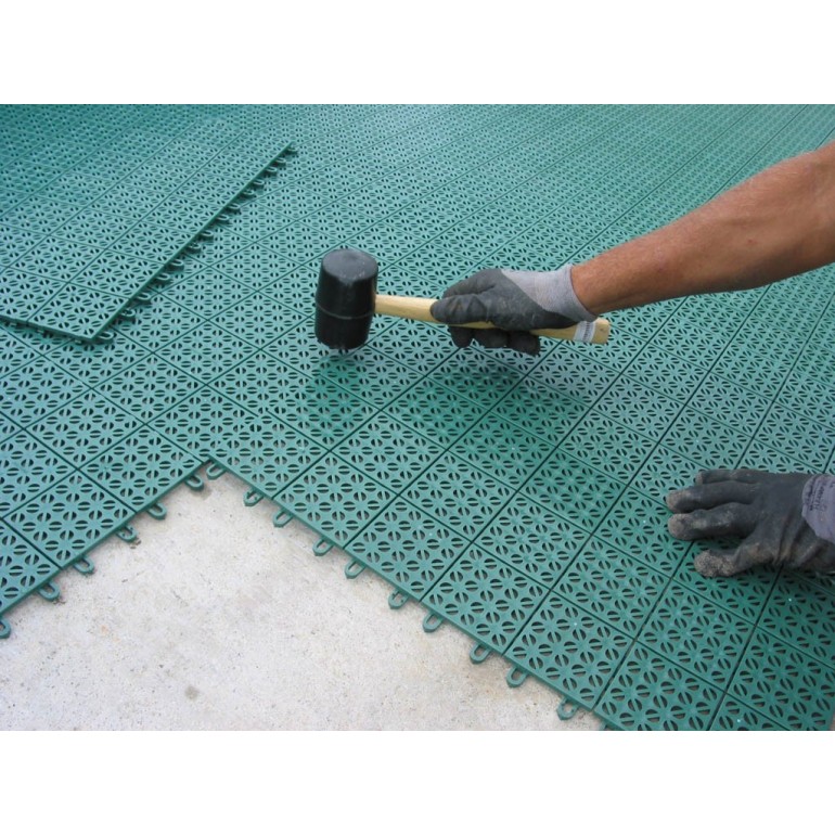 Piastrelle per esterno in plastica pvc Multiplate confezione da 6 resistenti da giardino flessibili