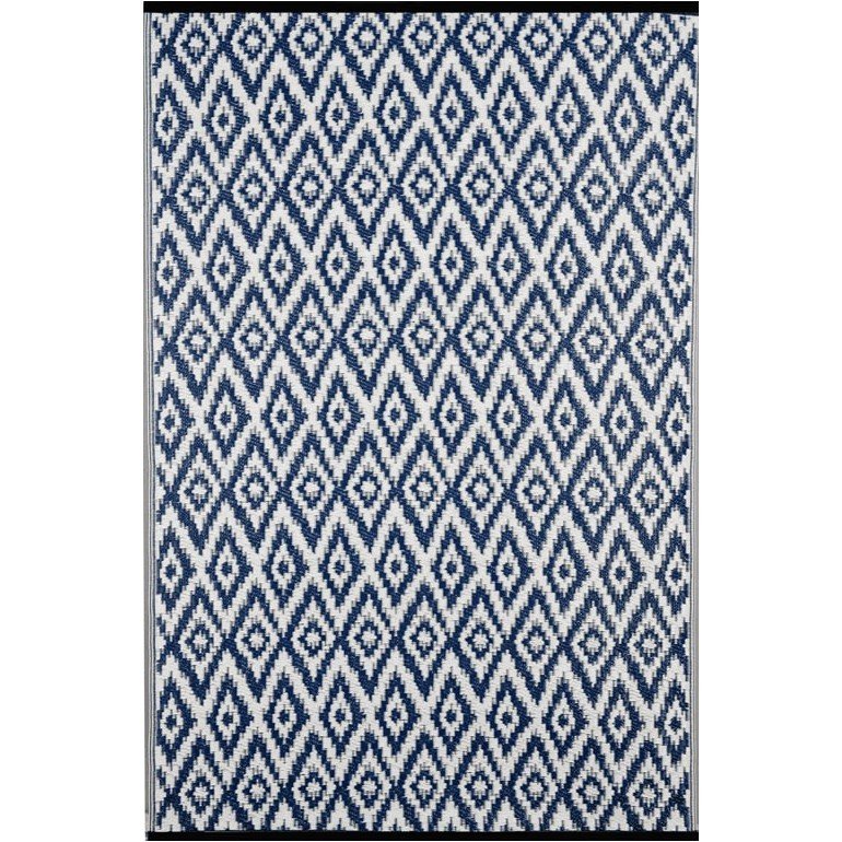 Tappeto da interno/esterno in plastica reversibile "Ikat"