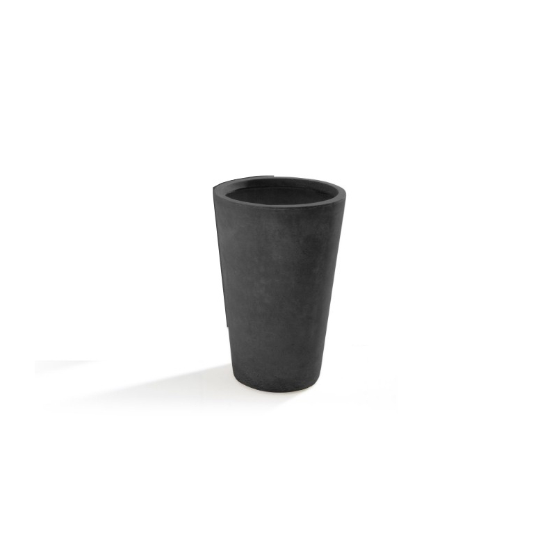 Vaso in Argilla mista Fibra di Vetro MAXIME, colore GRIGIO, misura L